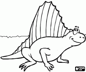 Pintar Un animal prehistòric, Dimetrodon