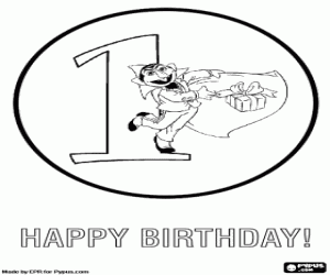 Pintar Primer aniversari i Comte Dràcula