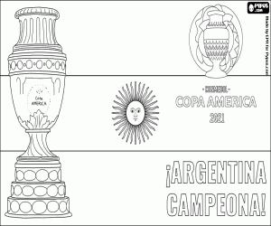 Pintar Argentina, campiona Copa Amèrica 2021