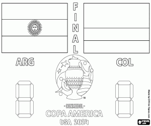 Pintar Argentina - Colòmbia, Copa Amèrica 2024