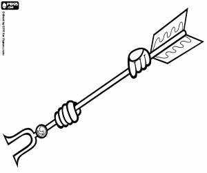 Pintar Una arma japonesa ritual