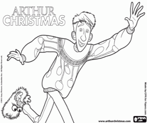 Pintar Arthur Christmas a corre-cuita