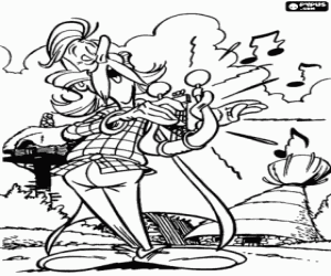 Pintar Assegurançatòrix amb la lira