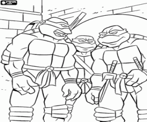 Pintar Una aventura de les Ninja Turtles