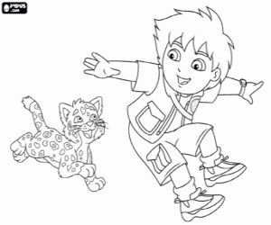 Pintar Aventures de Diego i Baby Jaguar