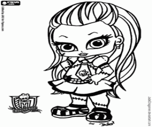 Pintar Baby Frankie, Baby Monster High
