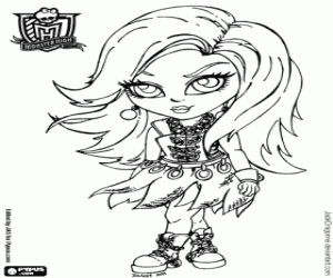 Pintar Baby Spectra Vondergeist, Baby Monster High
