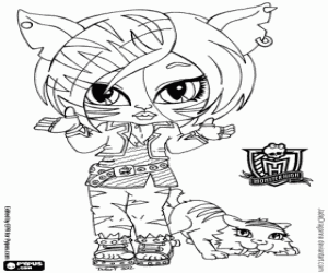 Pintar Baby Toralei, Baby Monster High