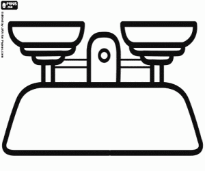 Pintar Una balança de laboratori