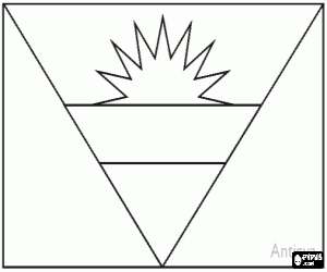 Pintar Bandera d'Antigua i Barbuda