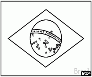 Pintar Bandera de Brasil