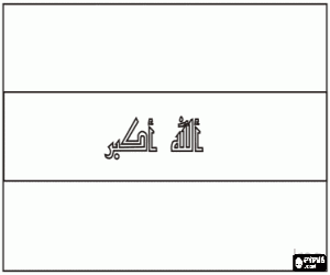 Pintar Bandera de l'Iraq o Irak