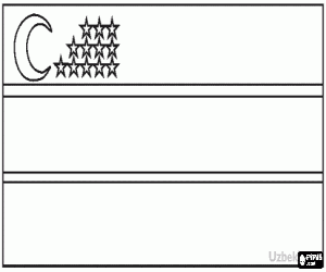 Pintar Bandera de l'Uzbekistan