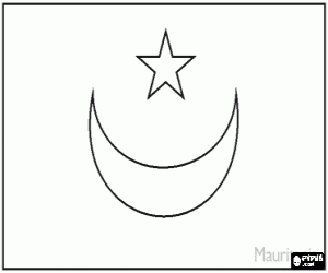 Pintar Bandera de Mauritània