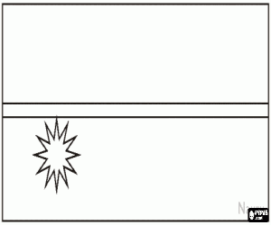 Pintar Bandera de Nauru