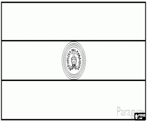 Pintar Bandera de Paraguay
