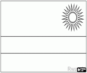 Pintar Bandera de Rwanda