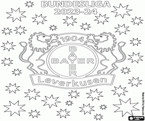 Pintar Bayer Leverkusen, campió 2023-2024