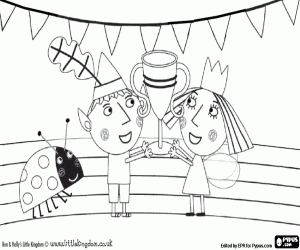 Pintar Ben i Holly amb el Trofeu