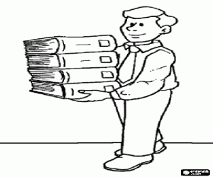 Pintar El bibliotecari amb llibres