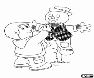 Pintar Bill Thompson i un espantaocells