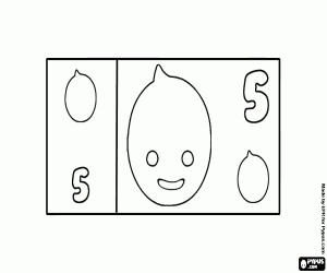 Pintar Bitllet de 5, el més petit