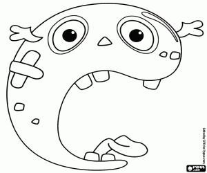 Pintar Una boca monstruosa, la lletra C