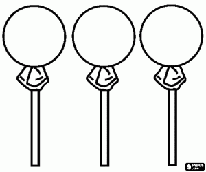 Pintar Bola de caramel amb un pal