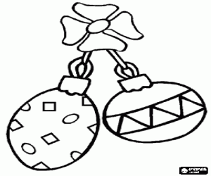 Pintar Boles nadalenques lligades amb un llaç