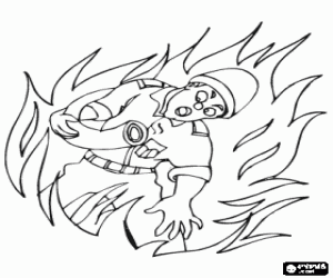 Pintar Bomber entre les flames