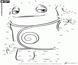 Pintar El boov Oh, punt a punt