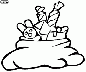 Pintar Bossa de regals de Nadal i un peluix