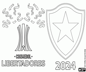 Pintar Botafogo, campió de la Libertadores 2024