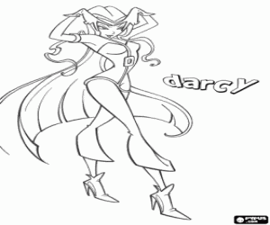 Pintar La bruixa de la foscor, Darcy