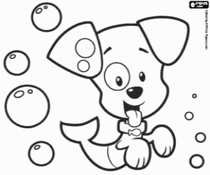 Pintar Bubble Puppy, un peix-cadell