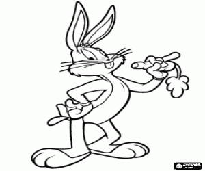 Pintar Bugs Bunny, conill de Looney Tunes