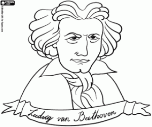 Pintar El bust de Beethoven
