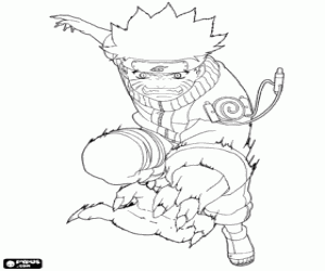 Pintar La bèstia salvatge Naruto Kyuubi