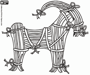 Pintar La cabra de Yule, tradició de Nadal