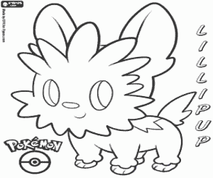 Pintar Un cadell Pokémon Lillipup