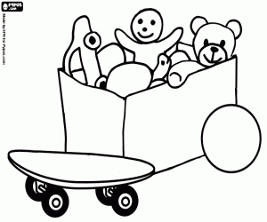 Pintar Una caixa de joguines oberta