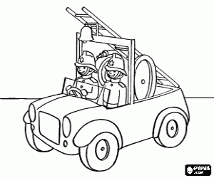 Pintar Camió de bombers antic amb campana