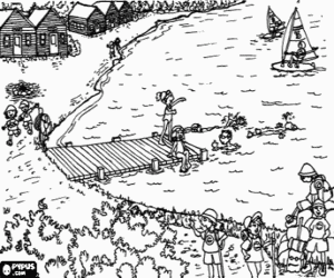 Pintar Un campament d'estiu