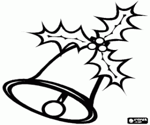 Pintar Campana nadalenca decorada amb grèvol