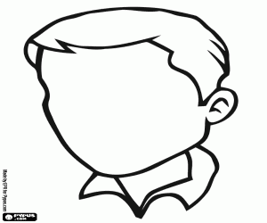 Pintar Cap d'home prim sense rostre