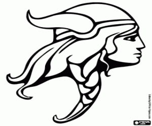 Pintar Cap d'una dona guerrera vikinga