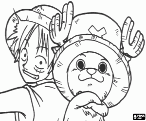 Pintar Capità Ruffy, protagonista de One Piece