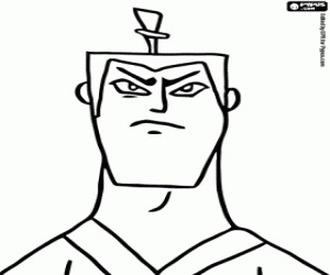 Pintar La cara del Samurai Jack