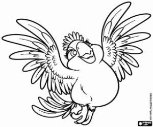 Pintar Carla, la filla gran de Blu i Jewel