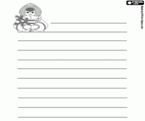 Pintar Carta amb la donzella de neu